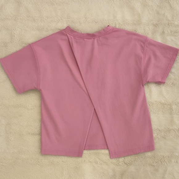 Zara kids Pink Kids crop top with open back size youth 9 - Picture 5 of 5
